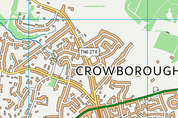 TN6 2TX map - OS VectorMap District (Ordnance Survey)