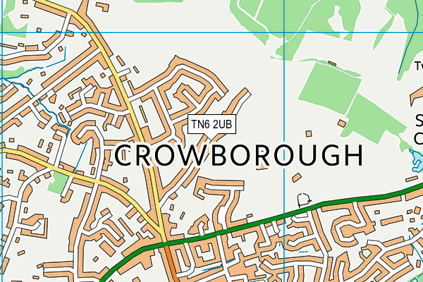 TN6 2UB map - OS VectorMap District (Ordnance Survey)