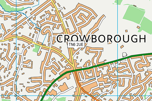 TN6 2UE map - OS VectorMap District (Ordnance Survey)