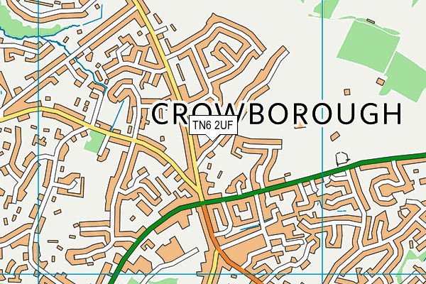 TN6 2UF map - OS VectorMap District (Ordnance Survey)
