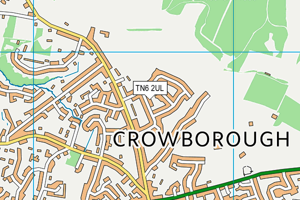 TN6 2UL map - OS VectorMap District (Ordnance Survey)