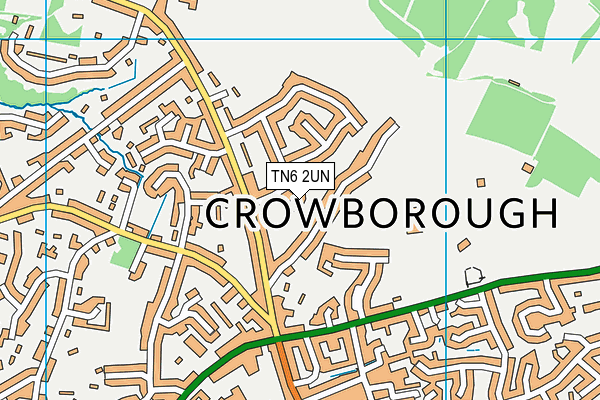 TN6 2UN map - OS VectorMap District (Ordnance Survey)