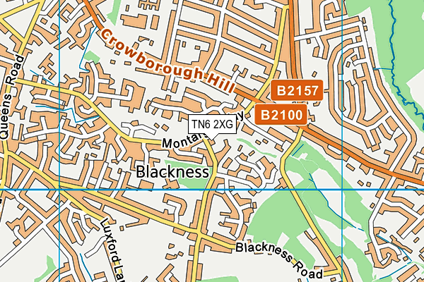 TN6 2XG map - OS VectorMap District (Ordnance Survey)