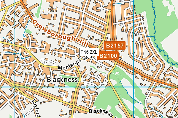 TN6 2XL map - OS VectorMap District (Ordnance Survey)