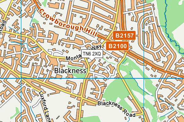 TN6 2XQ map - OS VectorMap District (Ordnance Survey)