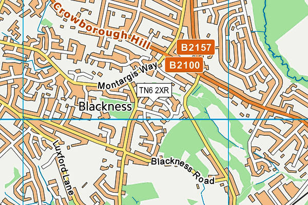 TN6 2XR map - OS VectorMap District (Ordnance Survey)