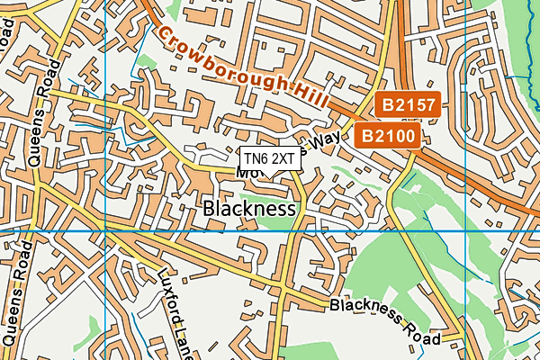 TN6 2XT map - OS VectorMap District (Ordnance Survey)