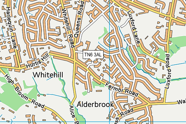 TN6 3AL map - OS VectorMap District (Ordnance Survey)