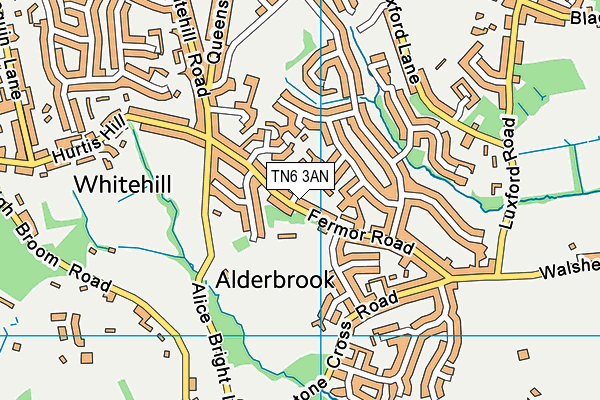 TN6 3AN map - OS VectorMap District (Ordnance Survey)