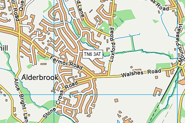 TN6 3AT map - OS VectorMap District (Ordnance Survey)