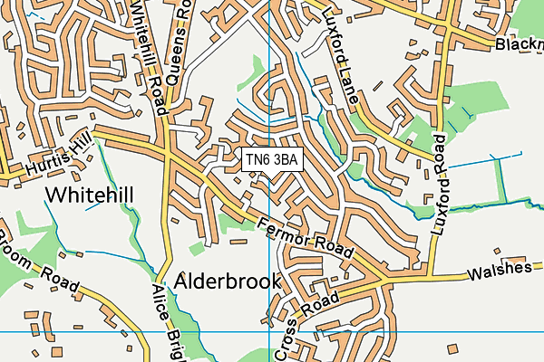 TN6 3BA map - OS VectorMap District (Ordnance Survey)