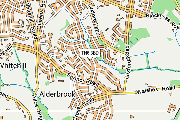 TN6 3BD map - OS VectorMap District (Ordnance Survey)