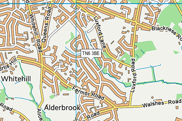 TN6 3BE map - OS VectorMap District (Ordnance Survey)