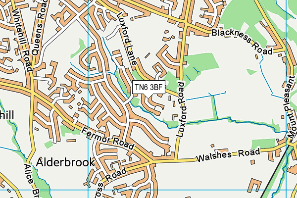 TN6 3BF map - OS VectorMap District (Ordnance Survey)