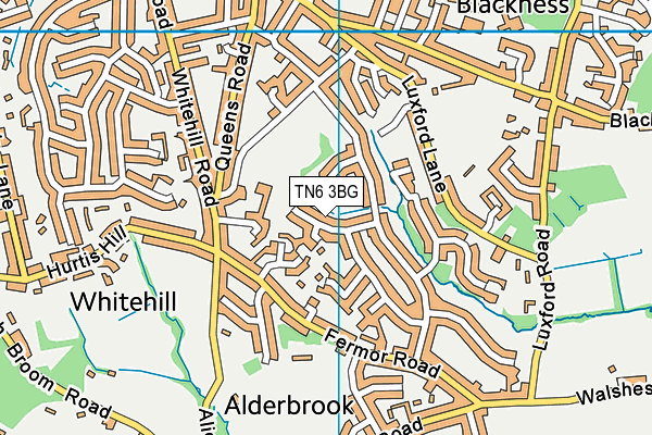 TN6 3BG map - OS VectorMap District (Ordnance Survey)