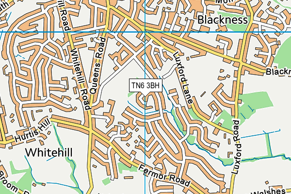 TN6 3BH map - OS VectorMap District (Ordnance Survey)