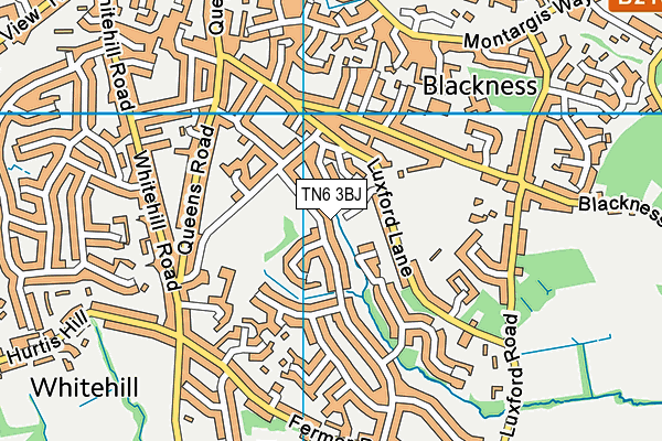 TN6 3BJ map - OS VectorMap District (Ordnance Survey)