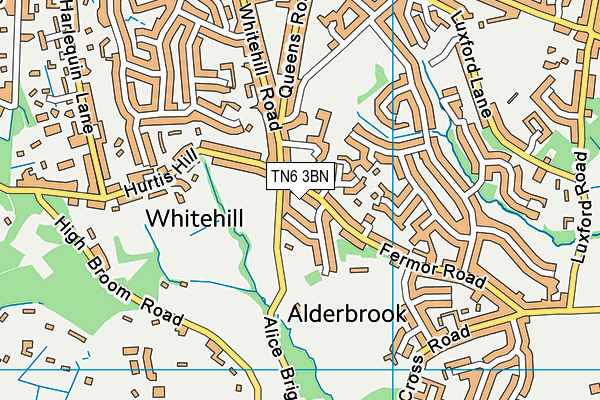 TN6 3BN map - OS VectorMap District (Ordnance Survey)