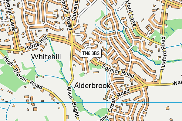 TN6 3BS map - OS VectorMap District (Ordnance Survey)