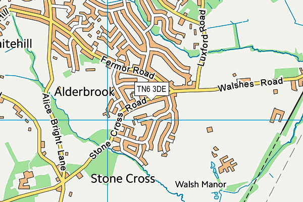 TN6 3DE map - OS VectorMap District (Ordnance Survey)