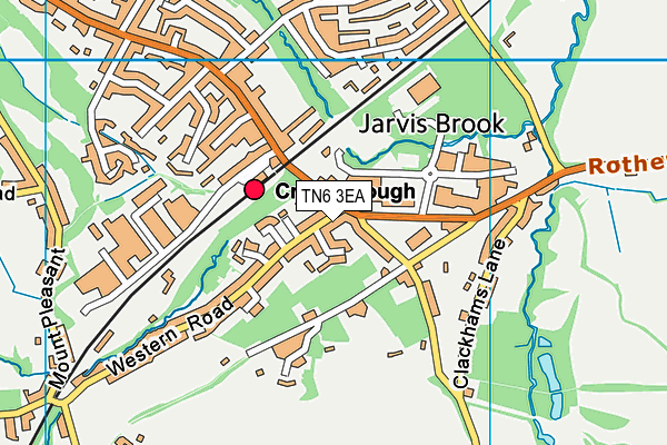 TN6 3EA map - OS VectorMap District (Ordnance Survey)