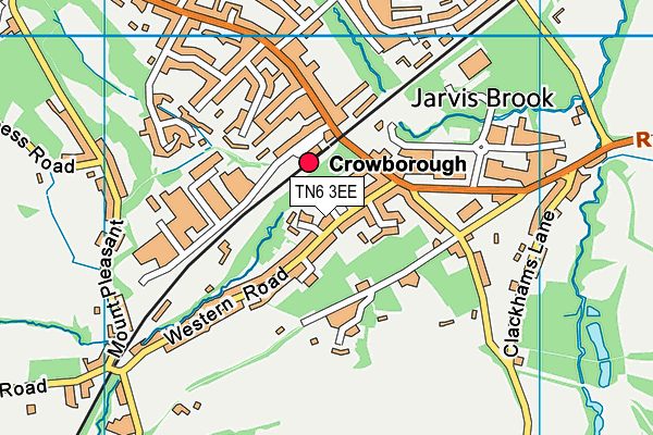 TN6 3EE map - OS VectorMap District (Ordnance Survey)