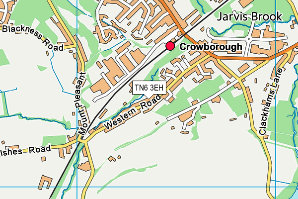 TN6 3EH map - OS VectorMap District (Ordnance Survey)