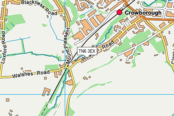 TN6 3EX map - OS VectorMap District (Ordnance Survey)