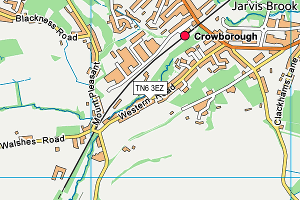 TN6 3EZ map - OS VectorMap District (Ordnance Survey)