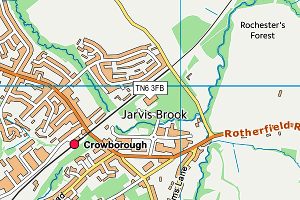 TN6 3FB map - OS VectorMap District (Ordnance Survey)