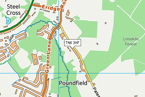 TN6 3HF map - OS VectorMap District (Ordnance Survey)