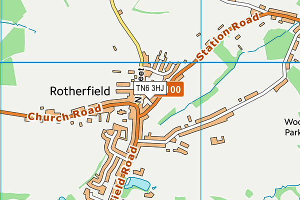 TN6 3HJ map - OS VectorMap District (Ordnance Survey)