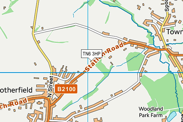 TN6 3HP map - OS VectorMap District (Ordnance Survey)