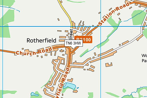 TN6 3HW map - OS VectorMap District (Ordnance Survey)