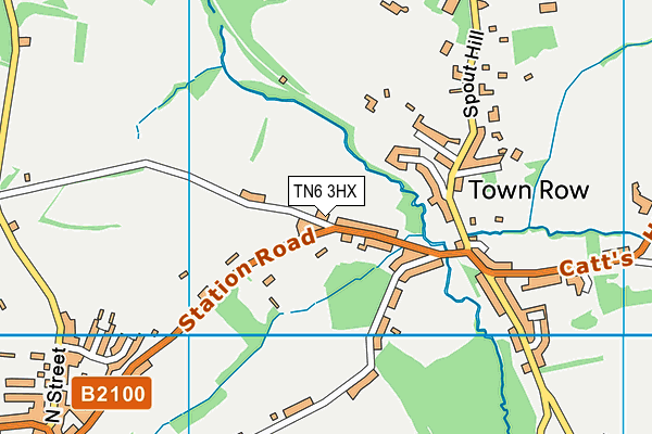TN6 3HX map - OS VectorMap District (Ordnance Survey)