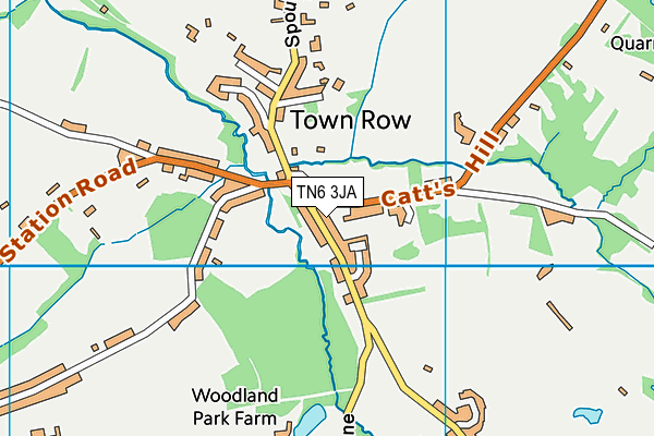 TN6 3JA map - OS VectorMap District (Ordnance Survey)