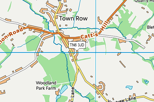 TN6 3JD map - OS VectorMap District (Ordnance Survey)