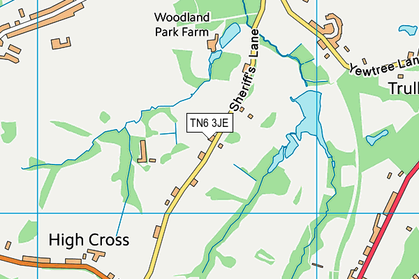 TN6 3JE map - OS VectorMap District (Ordnance Survey)
