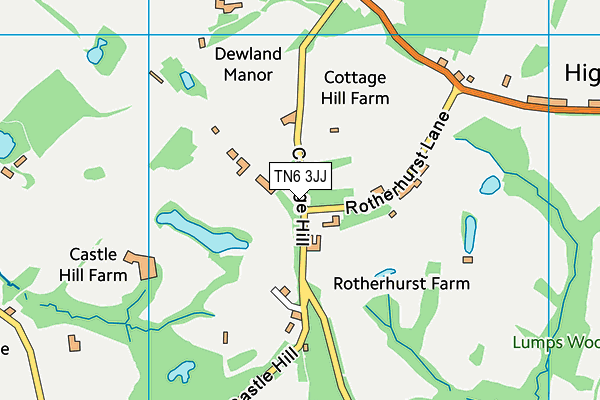 TN6 3JJ map - OS VectorMap District (Ordnance Survey)