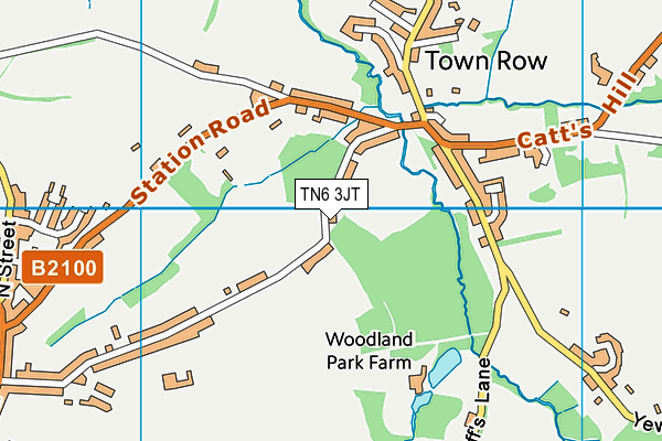 TN6 3JT map - OS VectorMap District (Ordnance Survey)