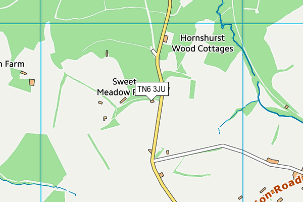 TN6 3JU map - OS VectorMap District (Ordnance Survey)