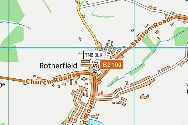 Rotherfield Sports Club map (TN6 3LX) - OS VectorMap District (Ordnance Survey)