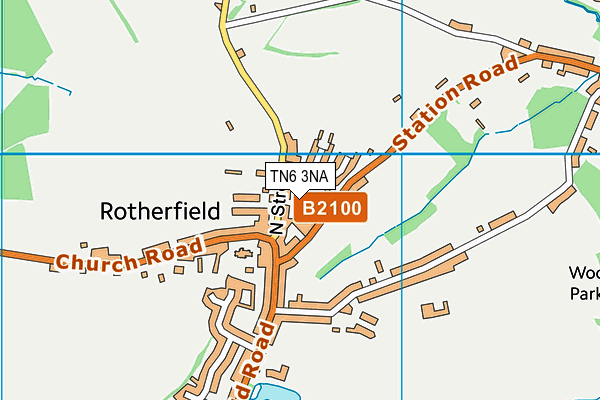 Rotherfield Primary School map (TN6 3NA) - OS VectorMap District (Ordnance Survey)