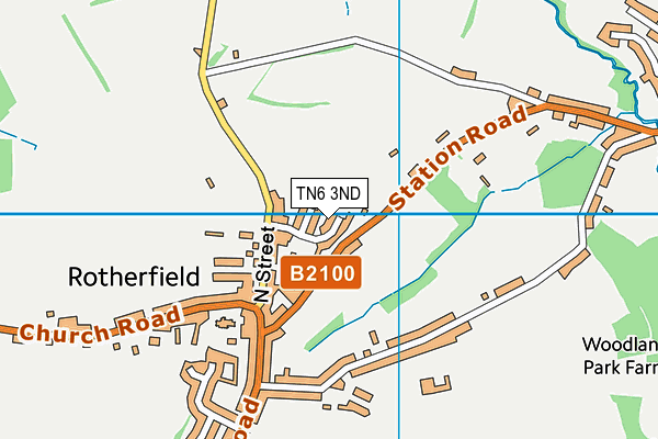 TN6 3ND map - OS VectorMap District (Ordnance Survey)