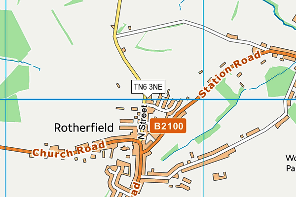 TN6 3NE map - OS VectorMap District (Ordnance Survey)