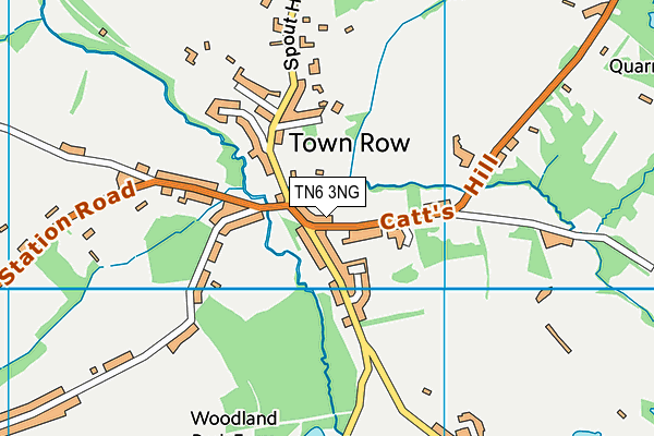 TN6 3NG map - OS VectorMap District (Ordnance Survey)