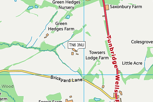 TN6 3NU map - OS VectorMap District (Ordnance Survey)
