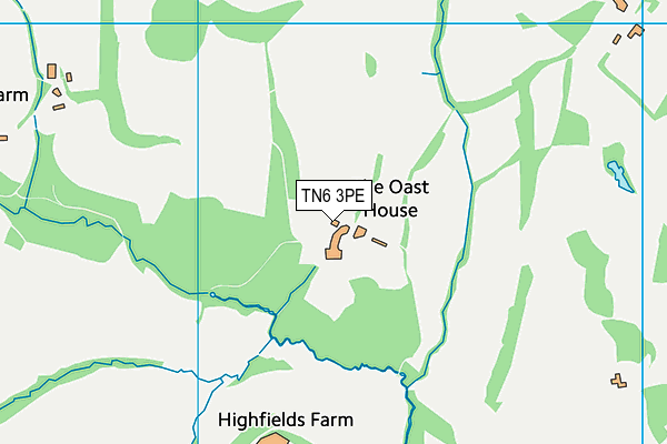 TN6 3PE map - OS VectorMap District (Ordnance Survey)