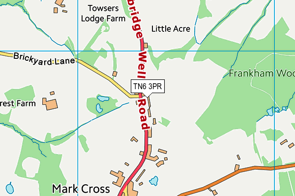 TN6 3PR map - OS VectorMap District (Ordnance Survey)