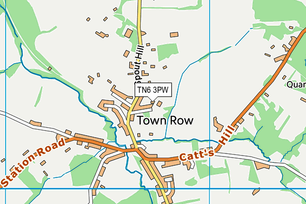 TN6 3PW map - OS VectorMap District (Ordnance Survey)